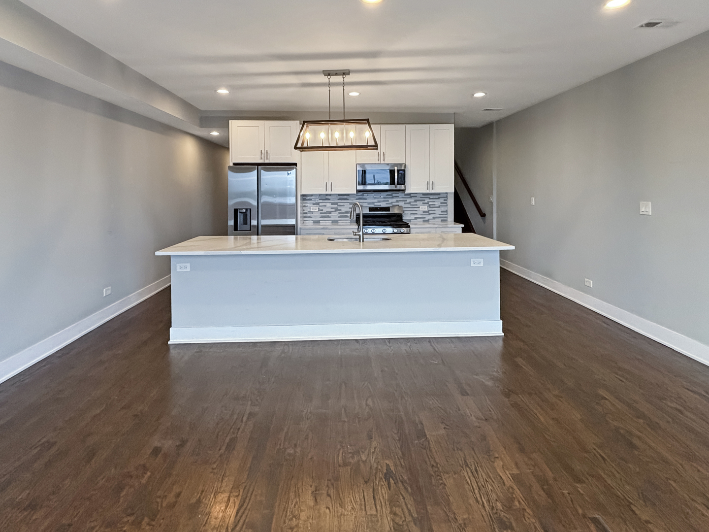 1634 West Cermak Road, Unit 3 Chicago, IL 60608 - Photo 2 of 19 a view of kitchen with wooden floor