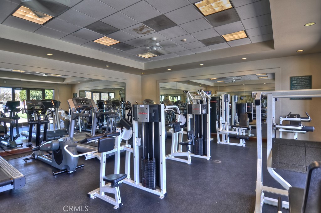 45 Perennial Irvine, CA 92603 - Photo 24 of 40 a view of a room with gym equipment
