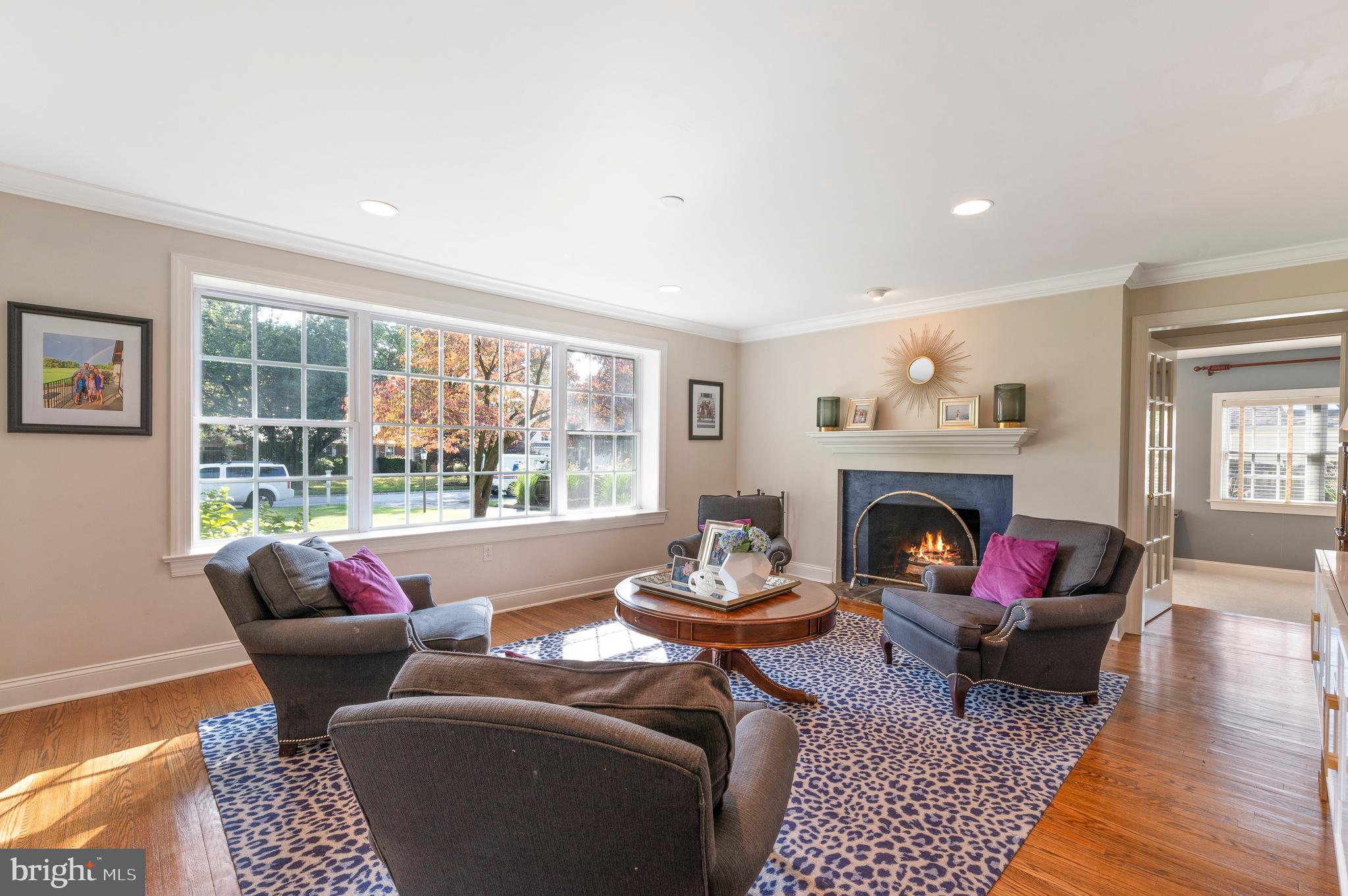 124 Tyson Road Newtown Square, PA 19073 - Photo 14 of 31 Living room with fireplace