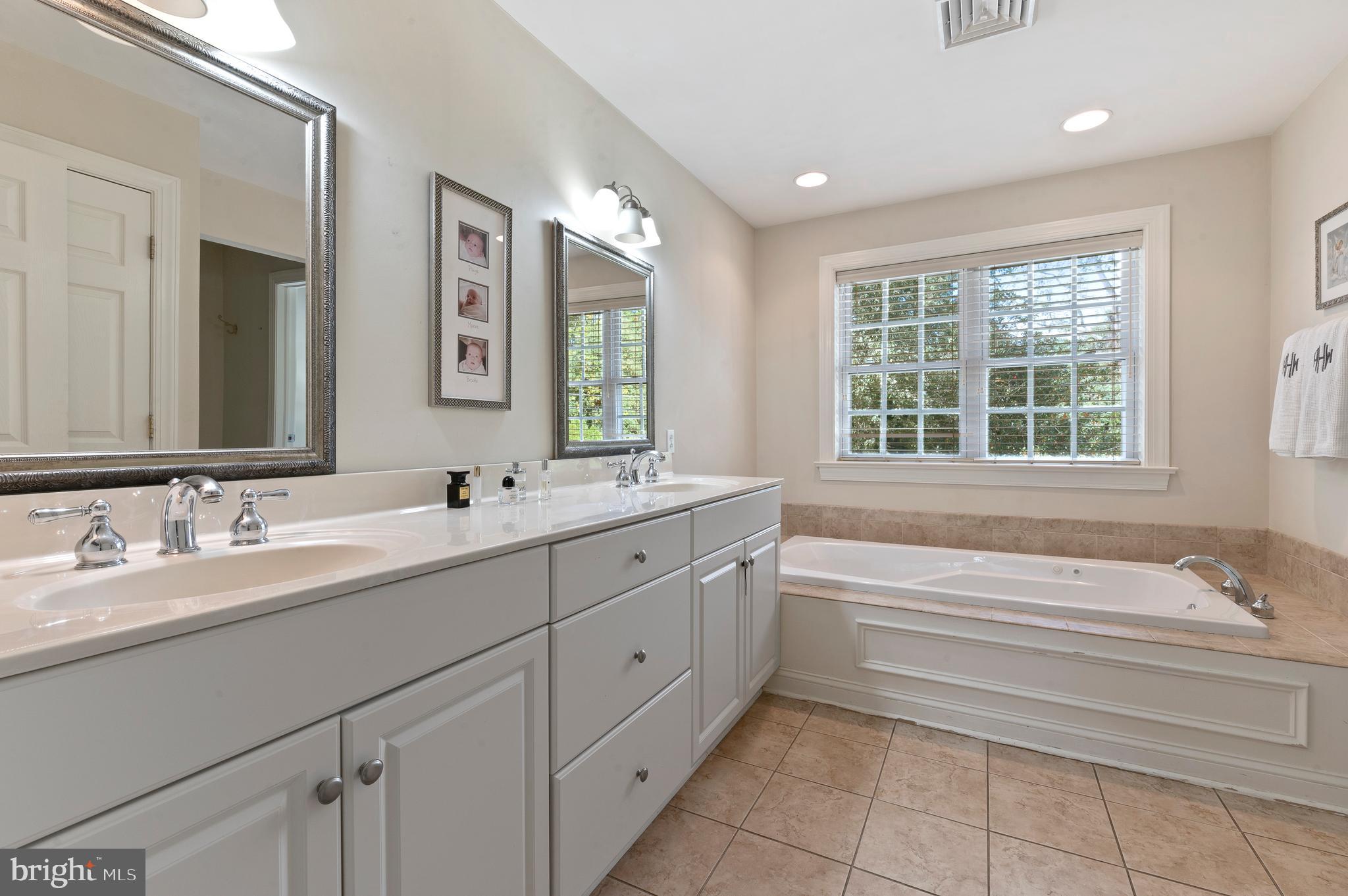 124 Tyson Road Newtown Square, PA 19073 - Photo 23 of 31 Main bath with soaking tub and double vanity