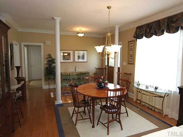 3404 Sir Colleton Court Raleigh, NC 27612 - Photo 5 of 25 View from living room back toward the dining room and foyer. The hardwoods have been re-finished and look fabulous. Dining Room