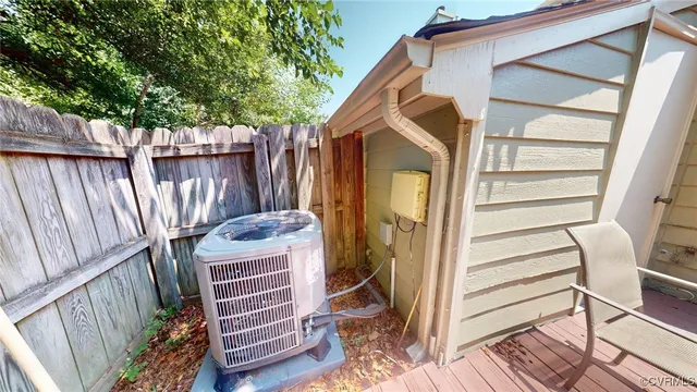 a backyard of a house