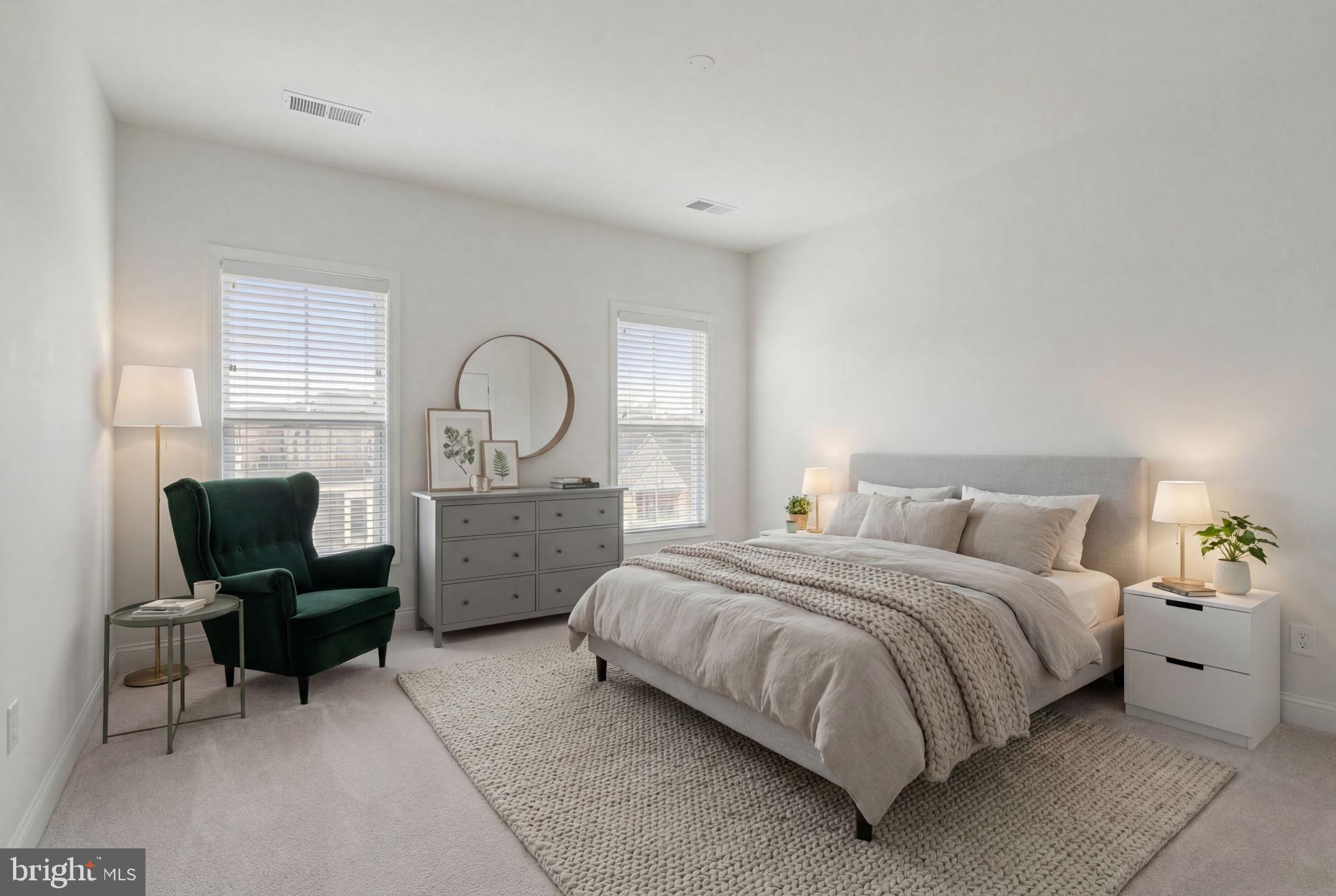 14712 Grand Cru Loop Gainesville, VA 20155 - Photo 30 of 46 a bedroom with a bed a desk and chair