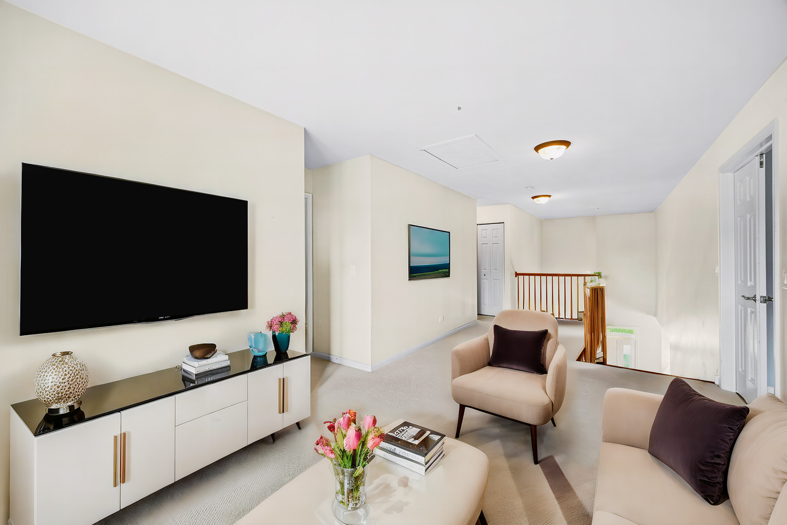 1826 Prairie Ridge Circle Lindenhurst, IL 60046 - Photo 13 of 39 a living room with furniture and a flat screen tv
