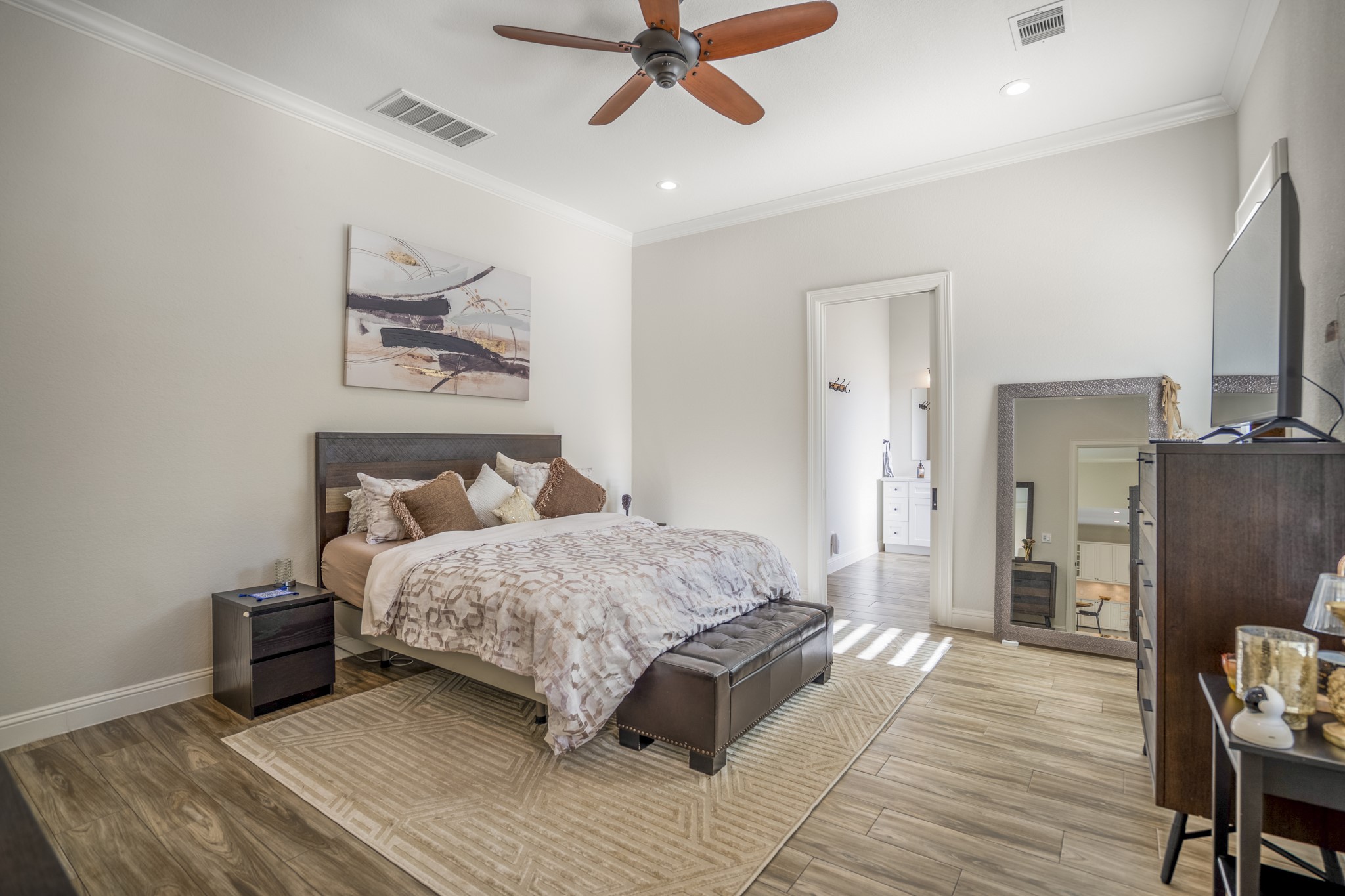 25202 Wilkes Park Road Tomball, TX 77375 - Photo 22 of 50 Crown molding detail adds architectural presence and sophistication.