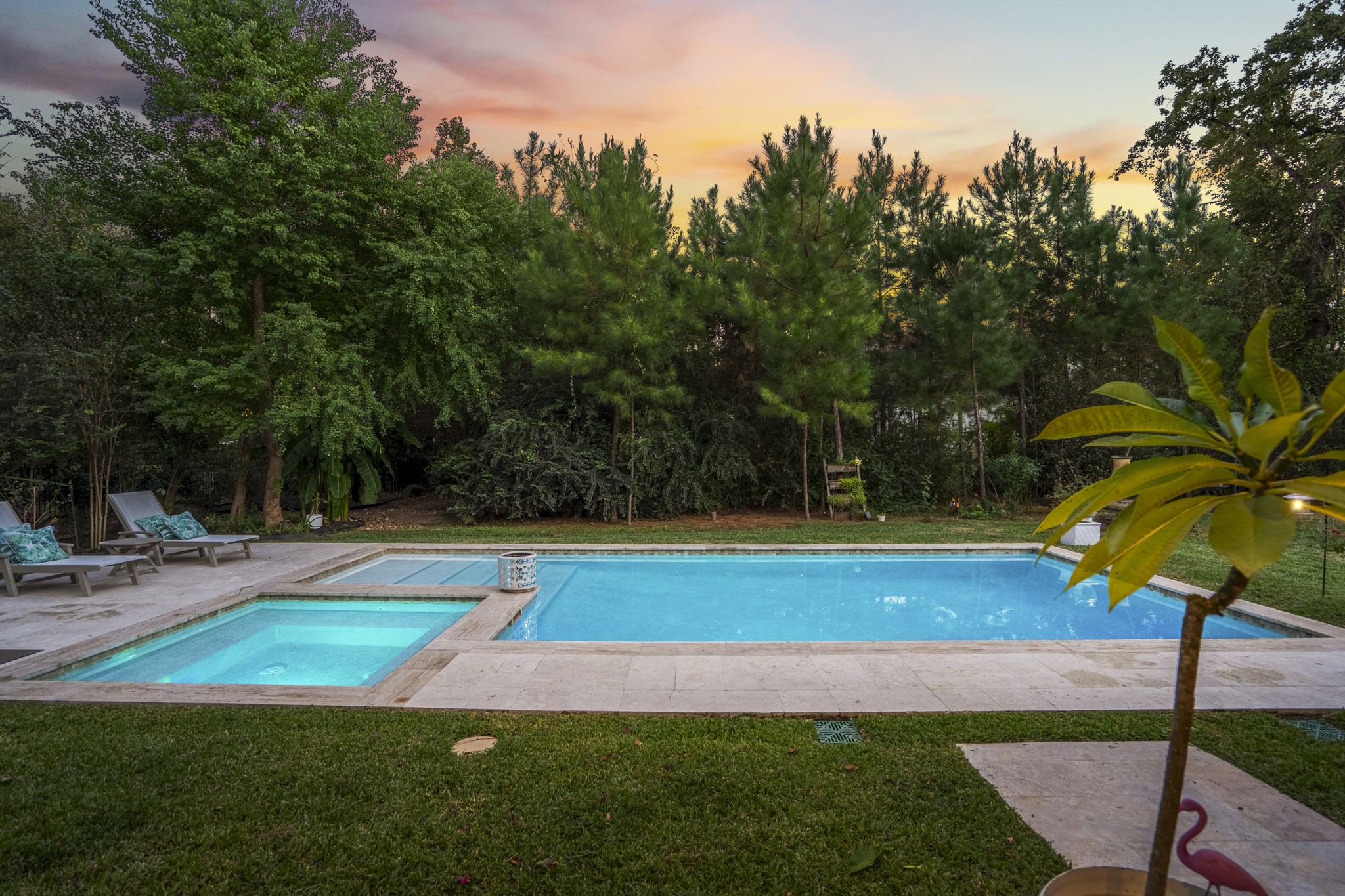 25202 Wilkes Park Road Tomball, TX 77375 - Photo 46 of 50 Roomy backyard space with serene wooded views enhances everyday outdoor living.