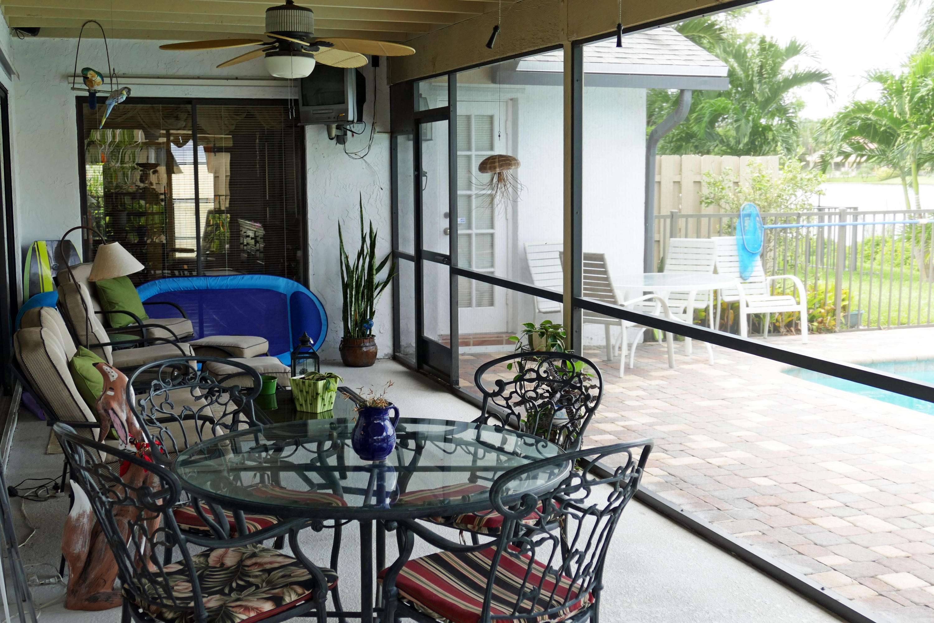 17391 Springtree Lane Boca Raton, FL 33487 - Photo 27 of 39 Screened Patio