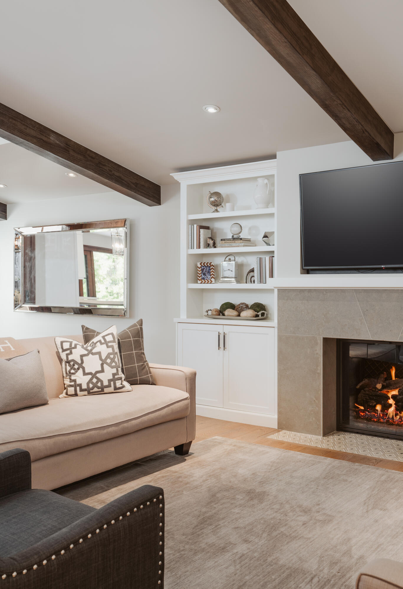 844 Meigs Road Santa Barbara, CA 93109 - Photo 4 of 32 a living room with furniture and a fireplace