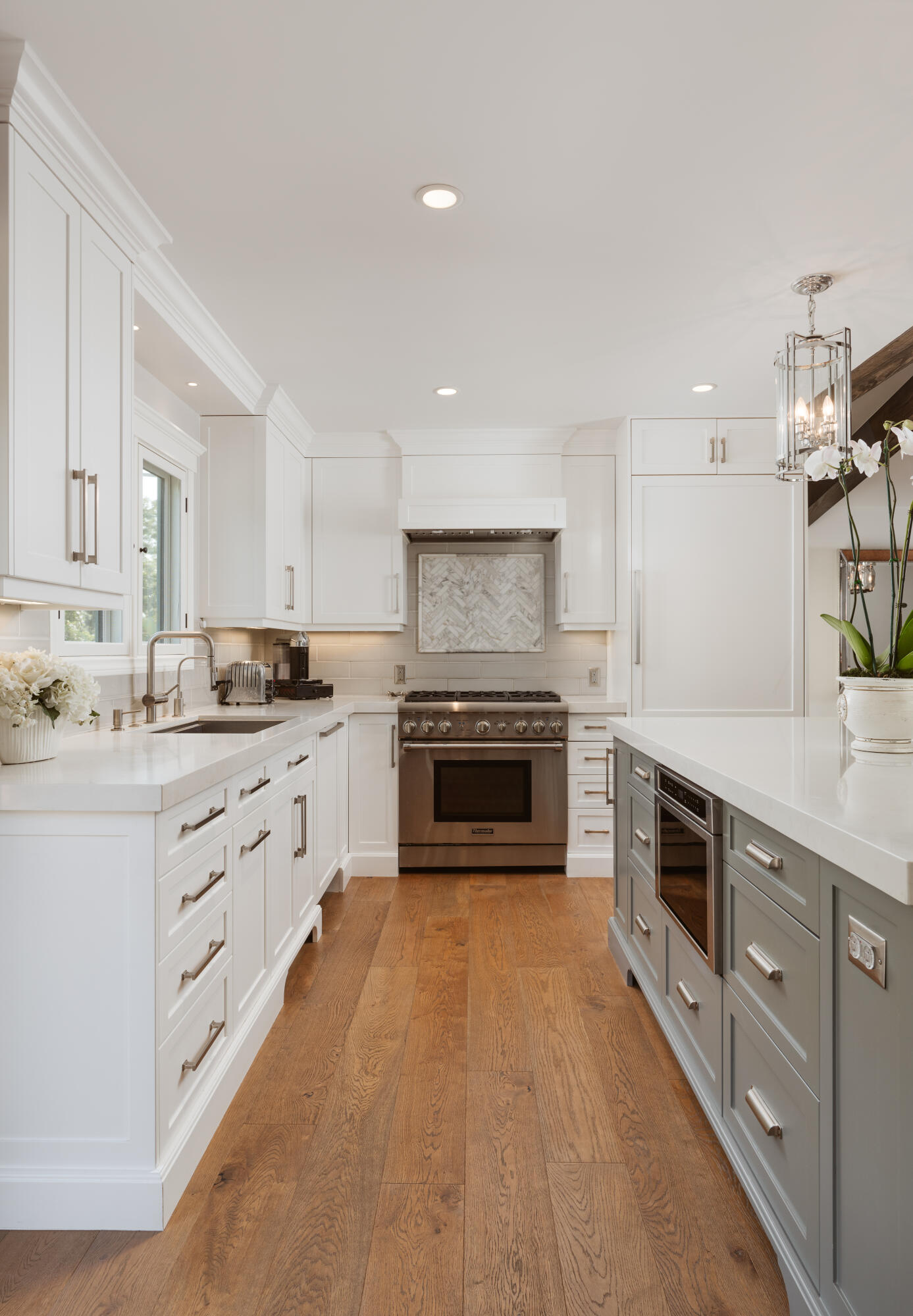 844 Meigs Road Santa Barbara, CA 93109 - Photo 7 of 32 a kitchen with granite countertop a stove top oven sink and cabinets