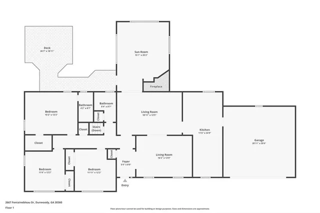 $800,000 | 2667 Fontainebleau Drive, Dunwoody, GA 30360