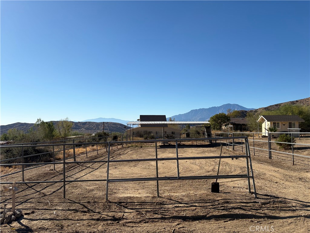 10341 Pinon Avenue Morongo Valley, CA 92256 - Photo 51 of 68 a view of a terrace with a garden