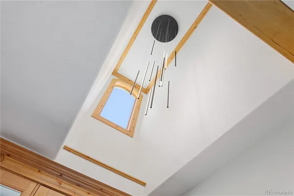 a bathroom with 2 sink and a mirror
