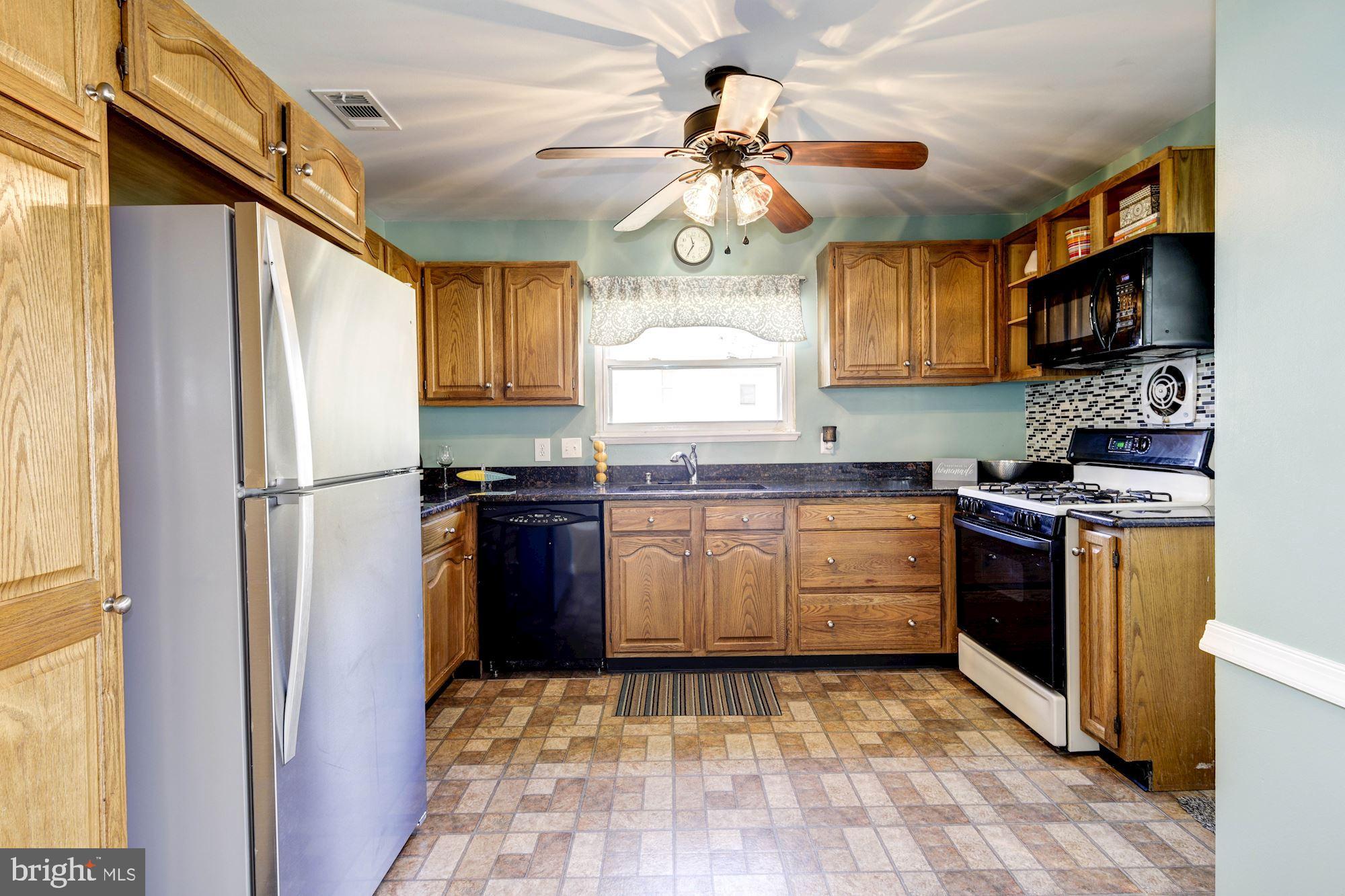 6104 Moorefield Road Catonsville, MD 21228 - Photo 12 of 30 Updated kitchen with ceiling fan