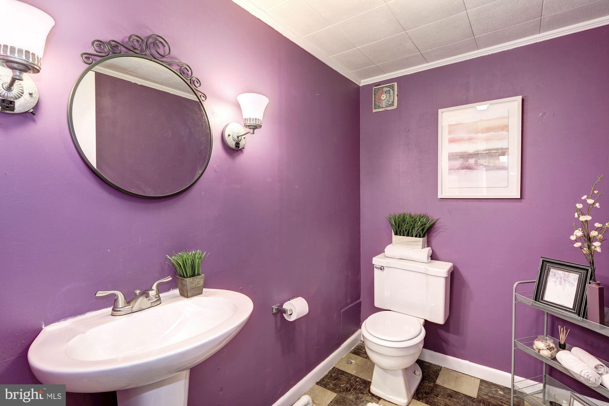 6104 Moorefield Road Catonsville, MD 21228 - Photo 23 of 30 Powder room with pedestal sink