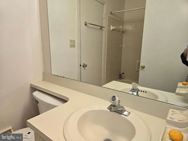 a bathroom with a sink a toilet and vanity