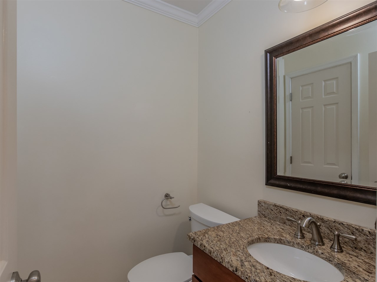 5713 Edgedale Drive Raleigh, NC 27612 - Photo 17 of 30 Convenient for guests and updated with granite counters, cabinets, and lighting. Half Bathroom