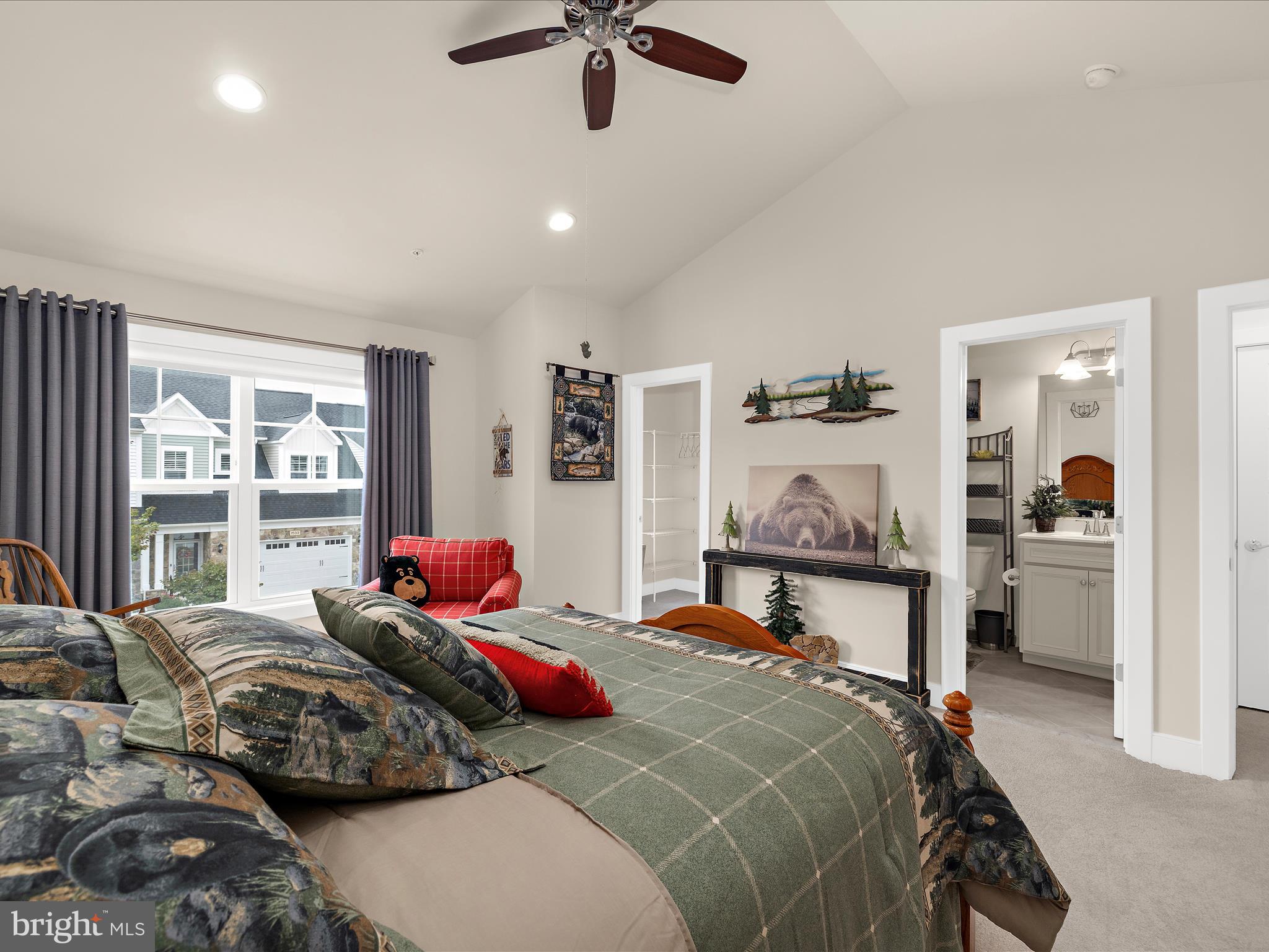 1530 Yellow Sand Lane Odenton, MD 21113 - Photo 32 of 87 a bedroom with a bed and glass walk in closet