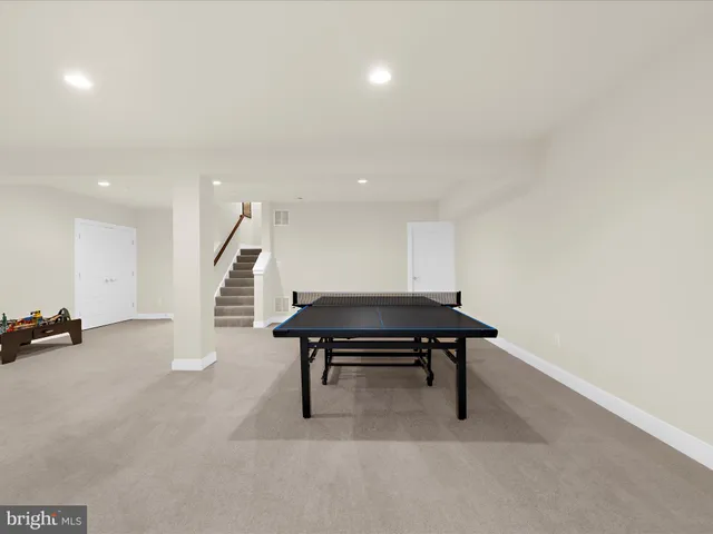 a view of an outdoor space and tennis court