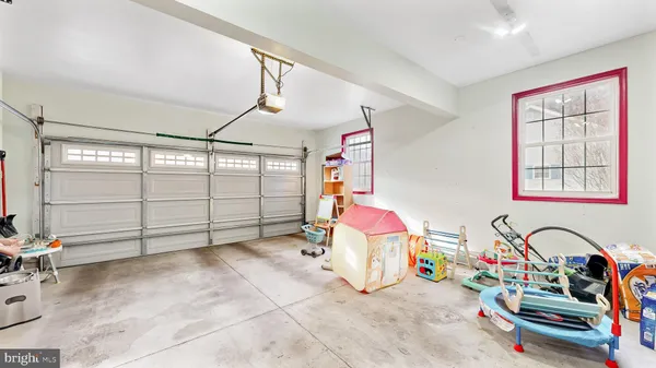 a view of a garage with stuff