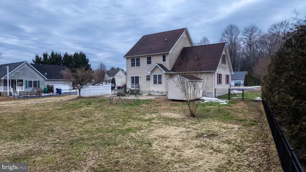 a house view with a garden space