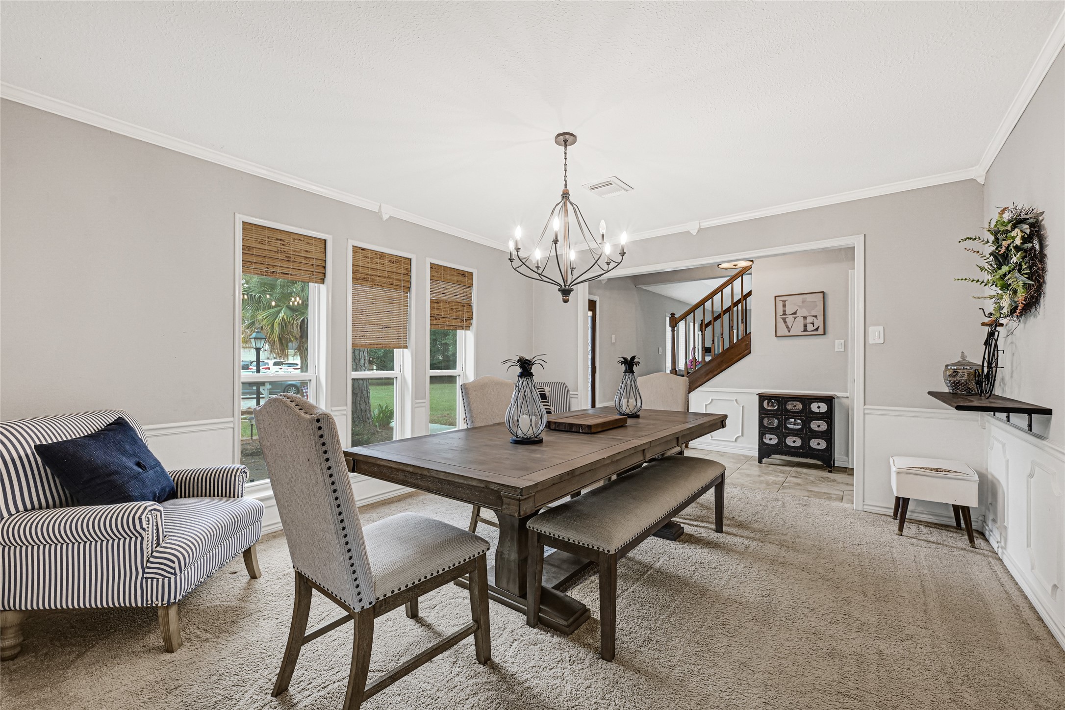 5322 Ashmere Lane Spring, TX 77379 - Photo 4 of 17 Bright and inviting dining area, ideal for gatherings and everyday meals.