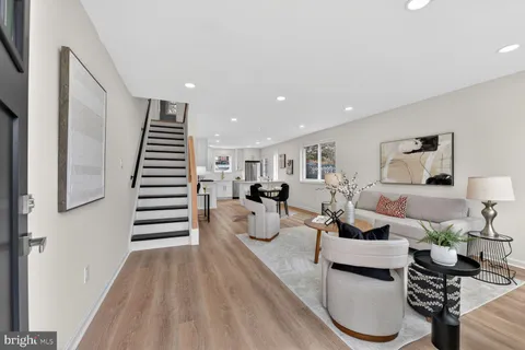 a view of a room with table and chair