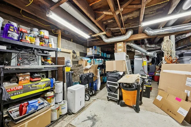 a view of storage and utility room