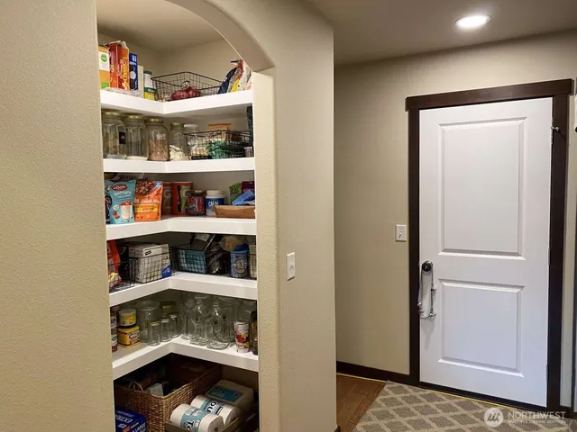 a room with storage and utility