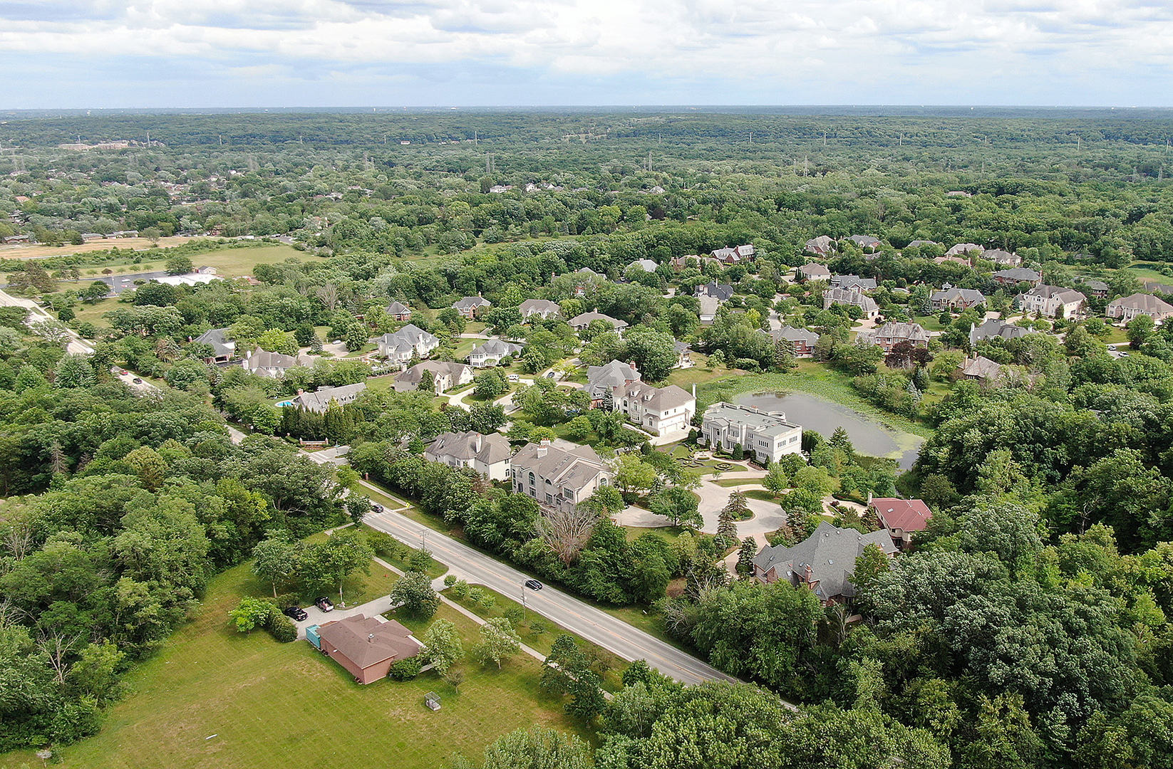 11700 German Church Road Burr Ridge, IL 60527 - Photo 13 of 13 an aerial view of residential houses with outdoor space and trees