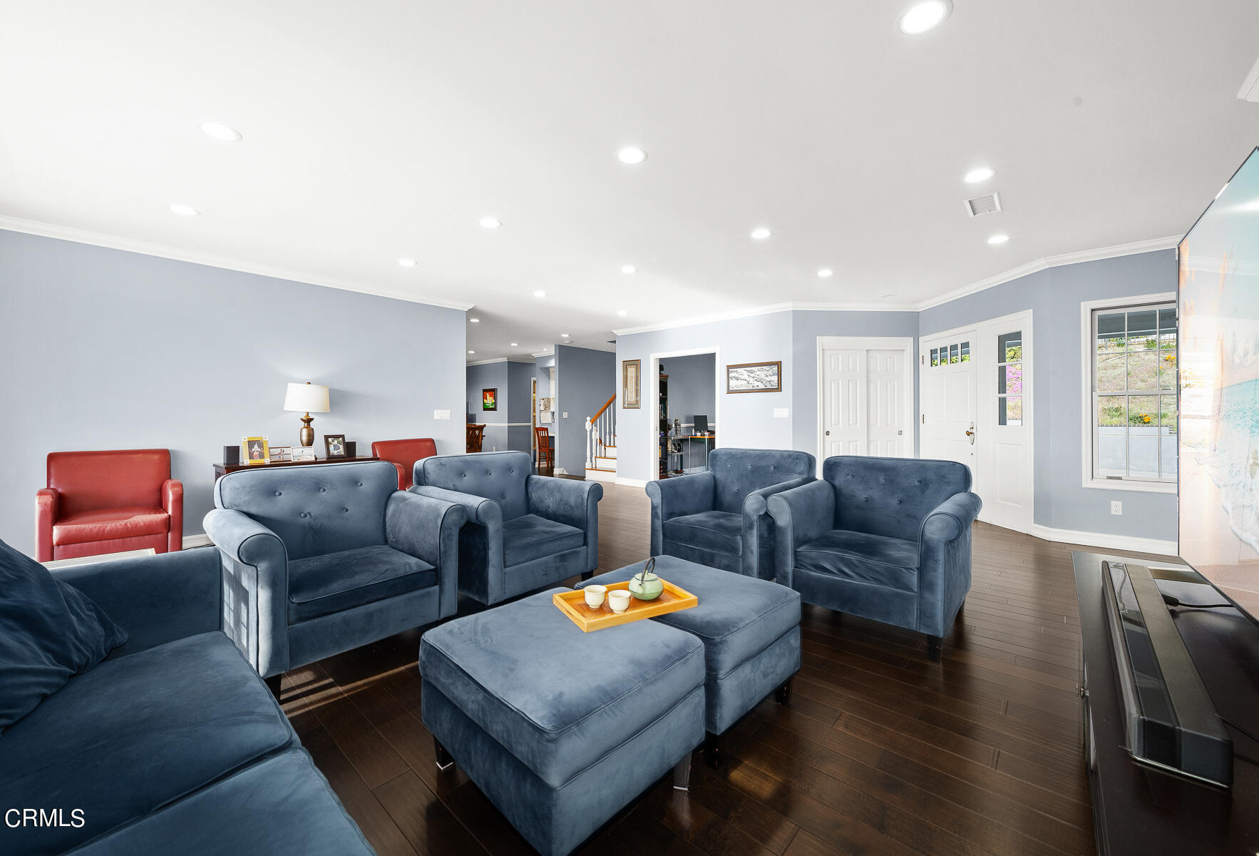 3337 Haven Way Burbank, CA 91504 - Photo 12 of 63 a living room with furniture and a wooden floor
