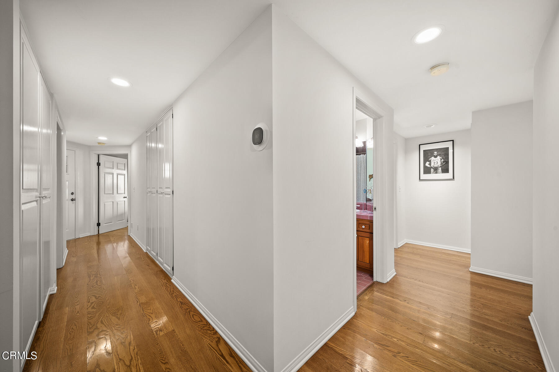 3337 Haven Way Burbank, CA 91504 - Photo 49 of 63 a view of a hallway with wooden floor