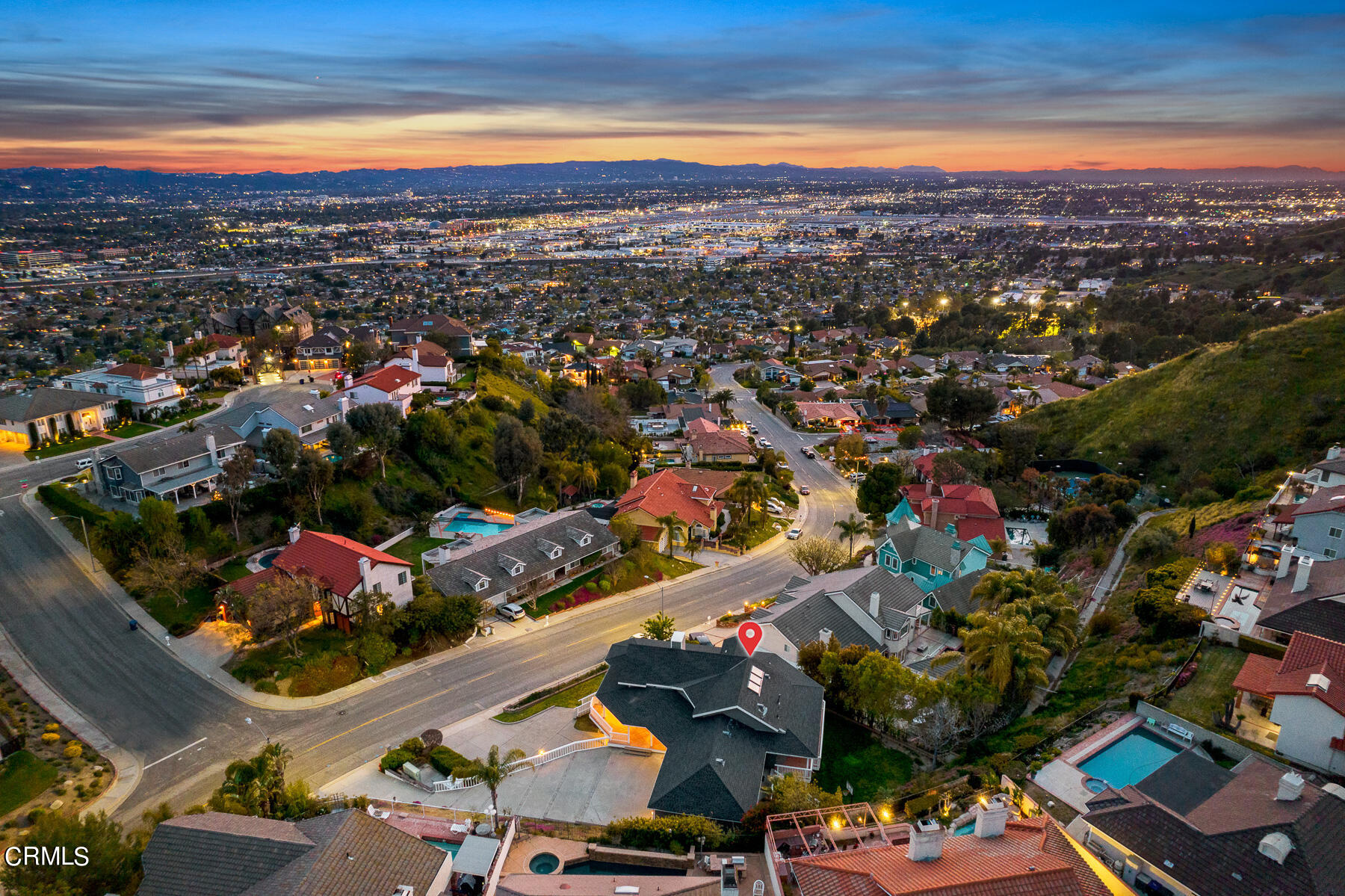 3337 Haven Way Burbank, CA 91504 - Photo 62 of 63 an aerial view of city and lake