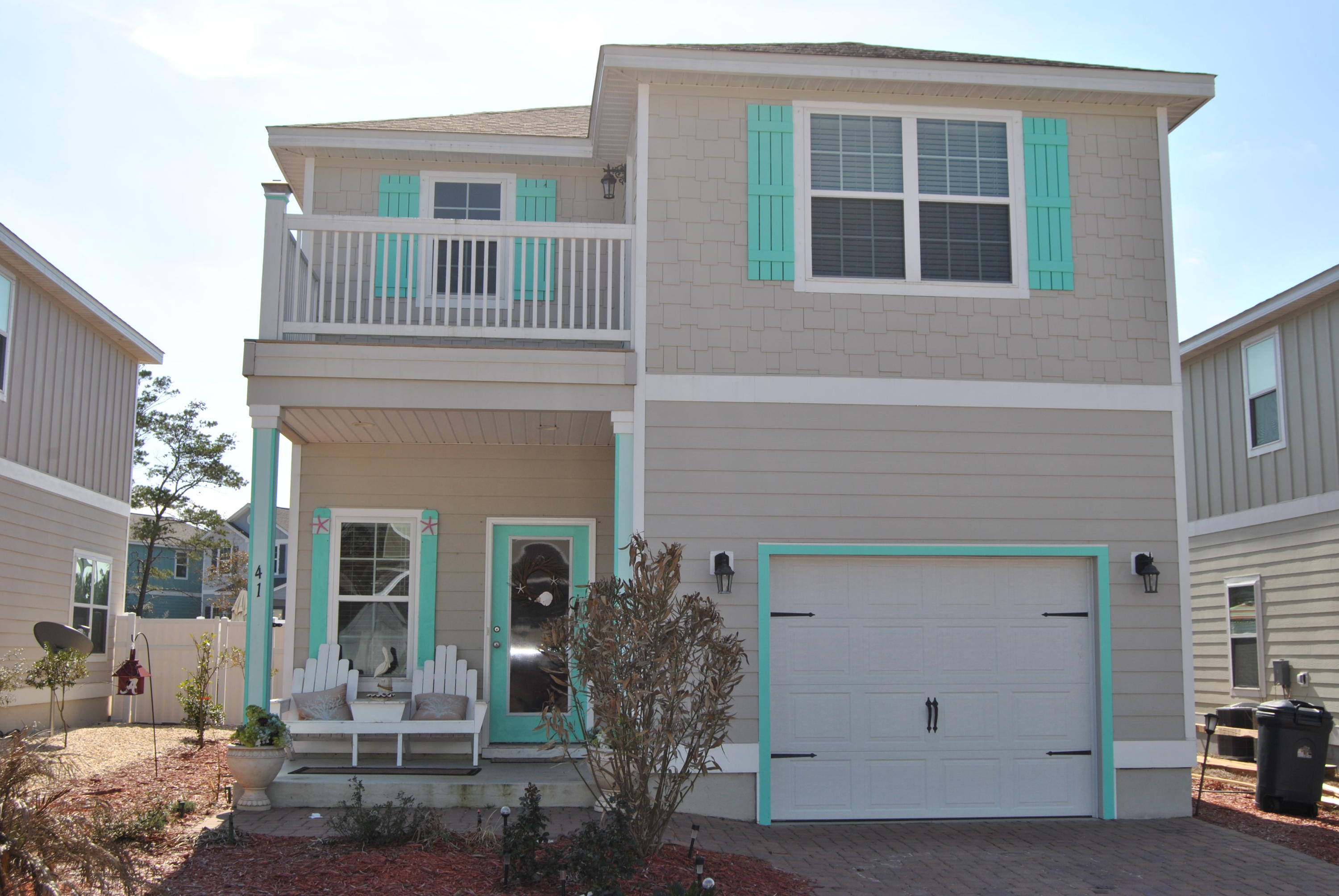 41 Topside Drive Inlet Beach, FL 32461 - Photo 17 of 42 a front view of a house with outdoor space