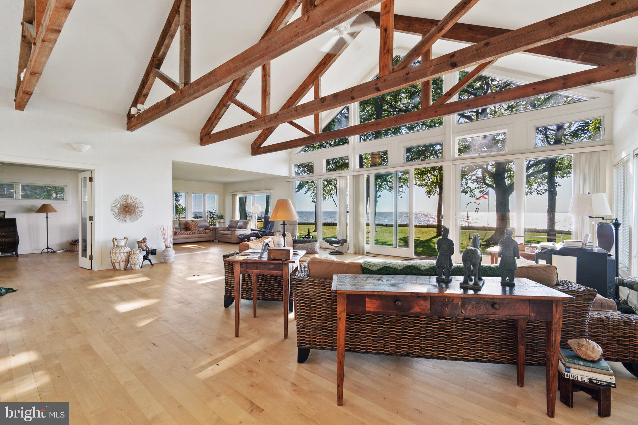 4954 Huntingfield Road Rock Hall, MD 21661 - Photo 4 of 31 Great room designed to capture views of the Bay