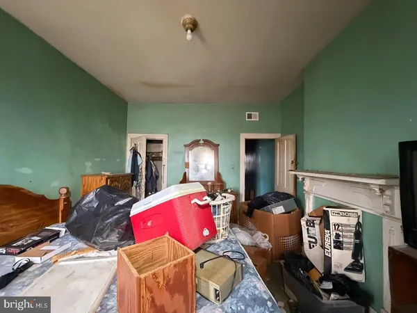 a room with storage and utility