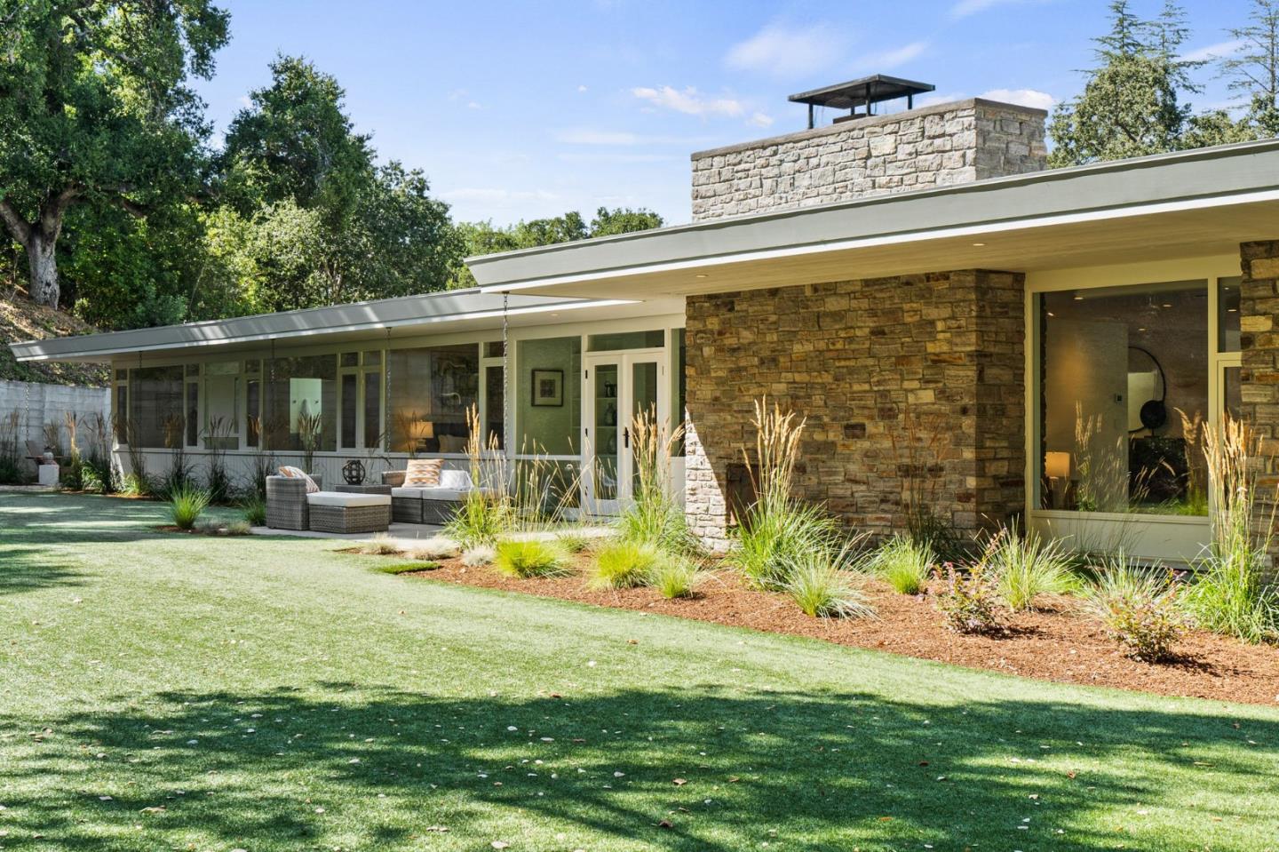 161 Eleanor Drive Woodside, CA 94062 - Photo 2 of 57 a front view of a house with garden