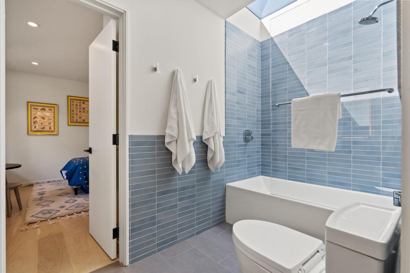 161 Eleanor Drive Woodside, CA 94062 - Photo 25 of 57 a bathroom with a toilet and a shower