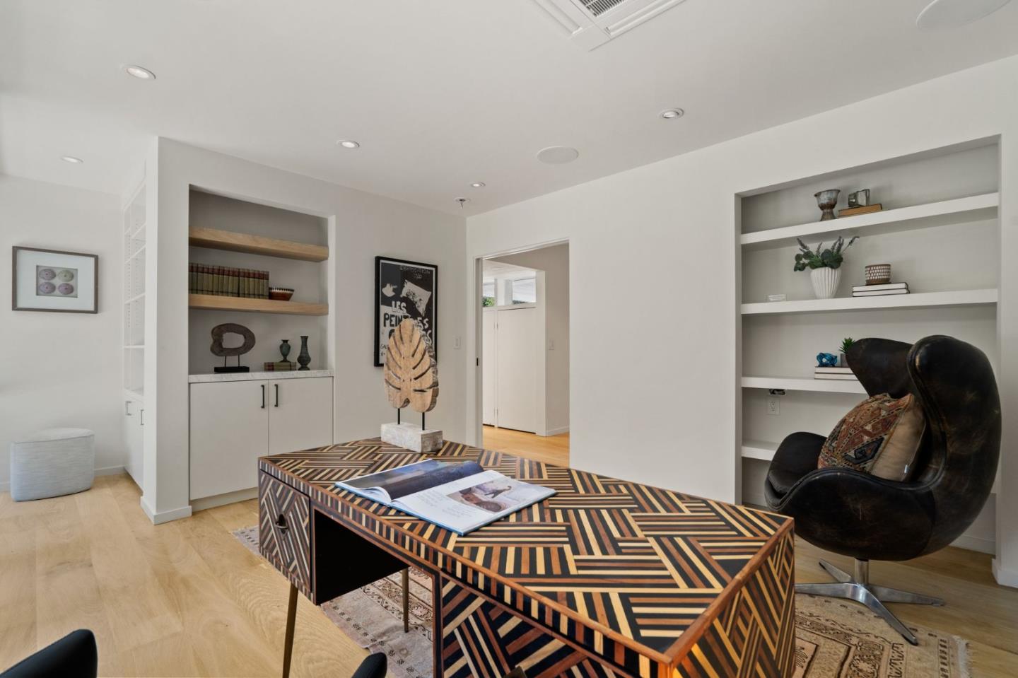 161 Eleanor Drive Woodside, CA 94062 - Photo 28 of 57 a workspace with furniture and window