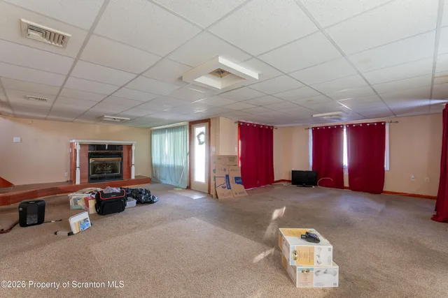 a view of a livingroom with furniture