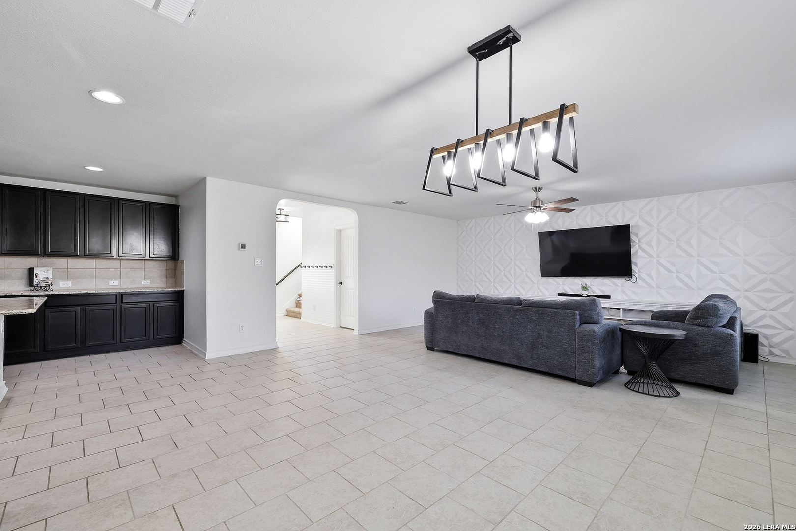 7435 Rigel Chase San Antonio, TX 78252 - Photo 15 of 38 a living room with furniture and kitchen view