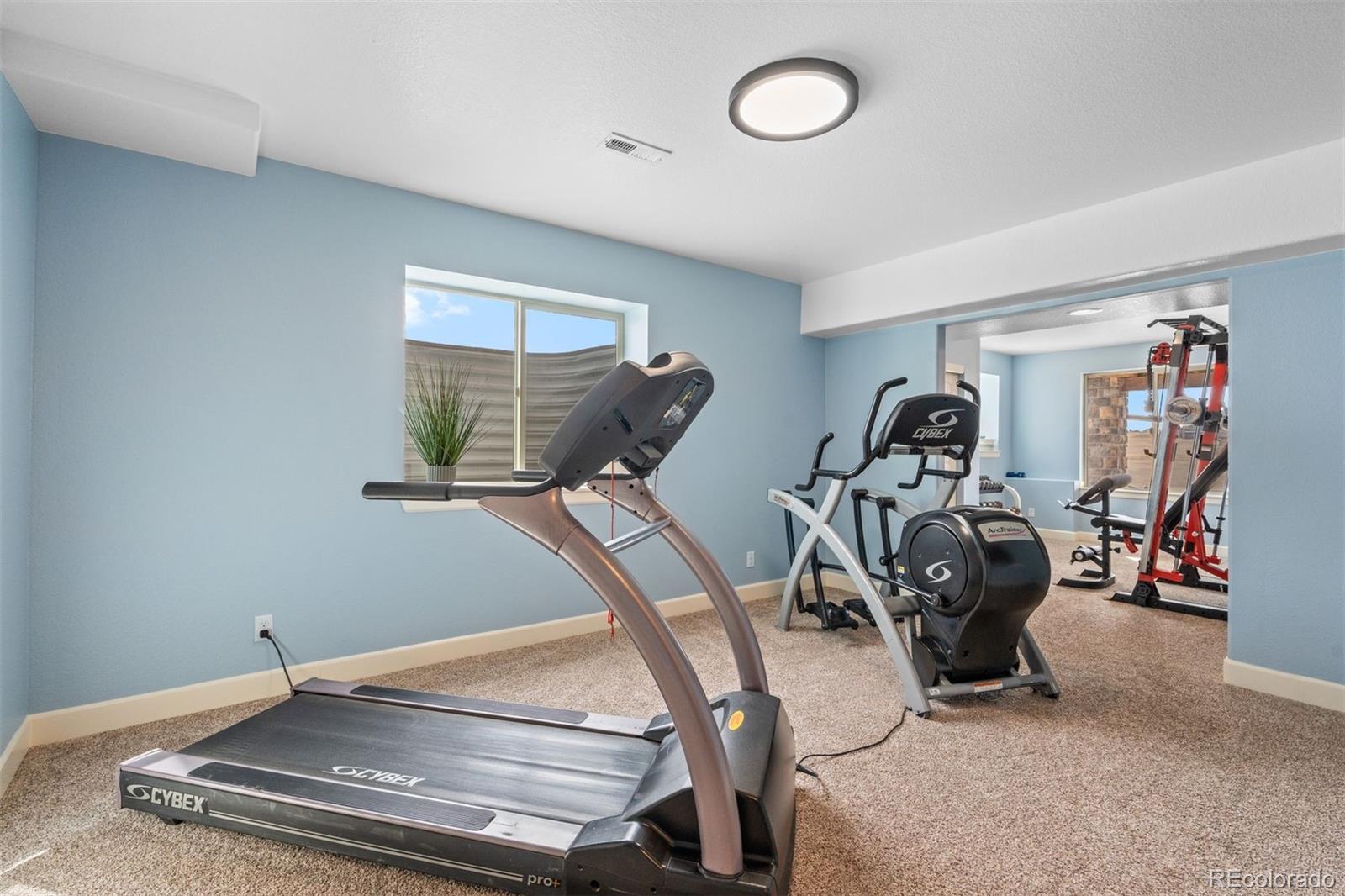 32335 Legacy Ridge Street Elizabeth, CO 80107 - Photo 29 of 50 a room with gym equipment
