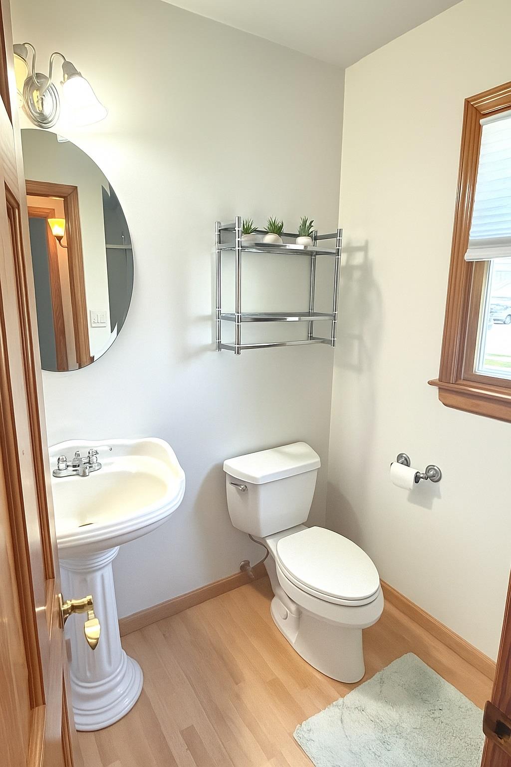 77 Hampton Place Freeport, NY 11520 - Photo 9 of 21 a white toilet sitting next to a bathroom sink and vanity