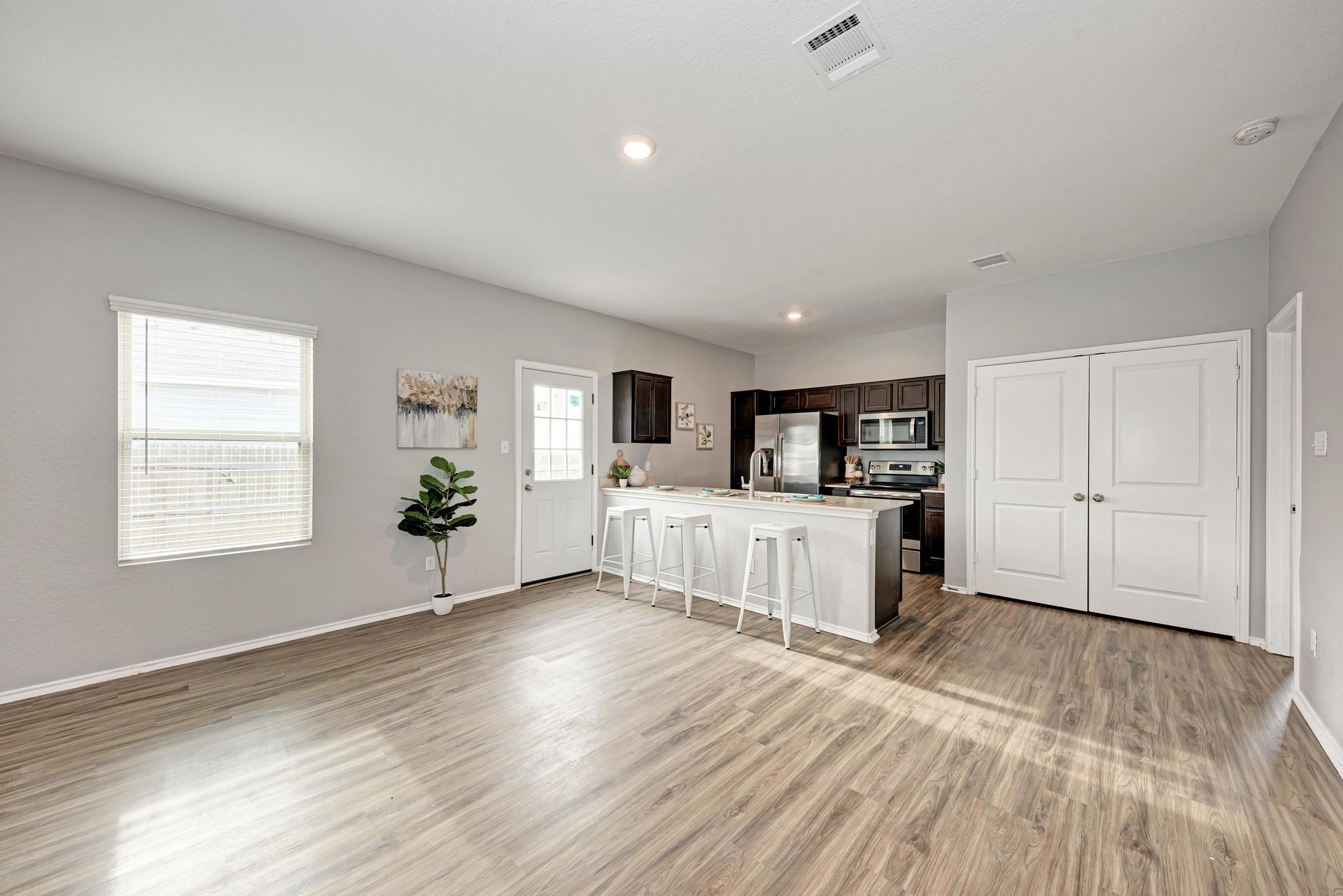 129 Vulcan Drive Jarrell, TX 76537 - Photo 11 of 35 a view of a kitchen and a window in a room