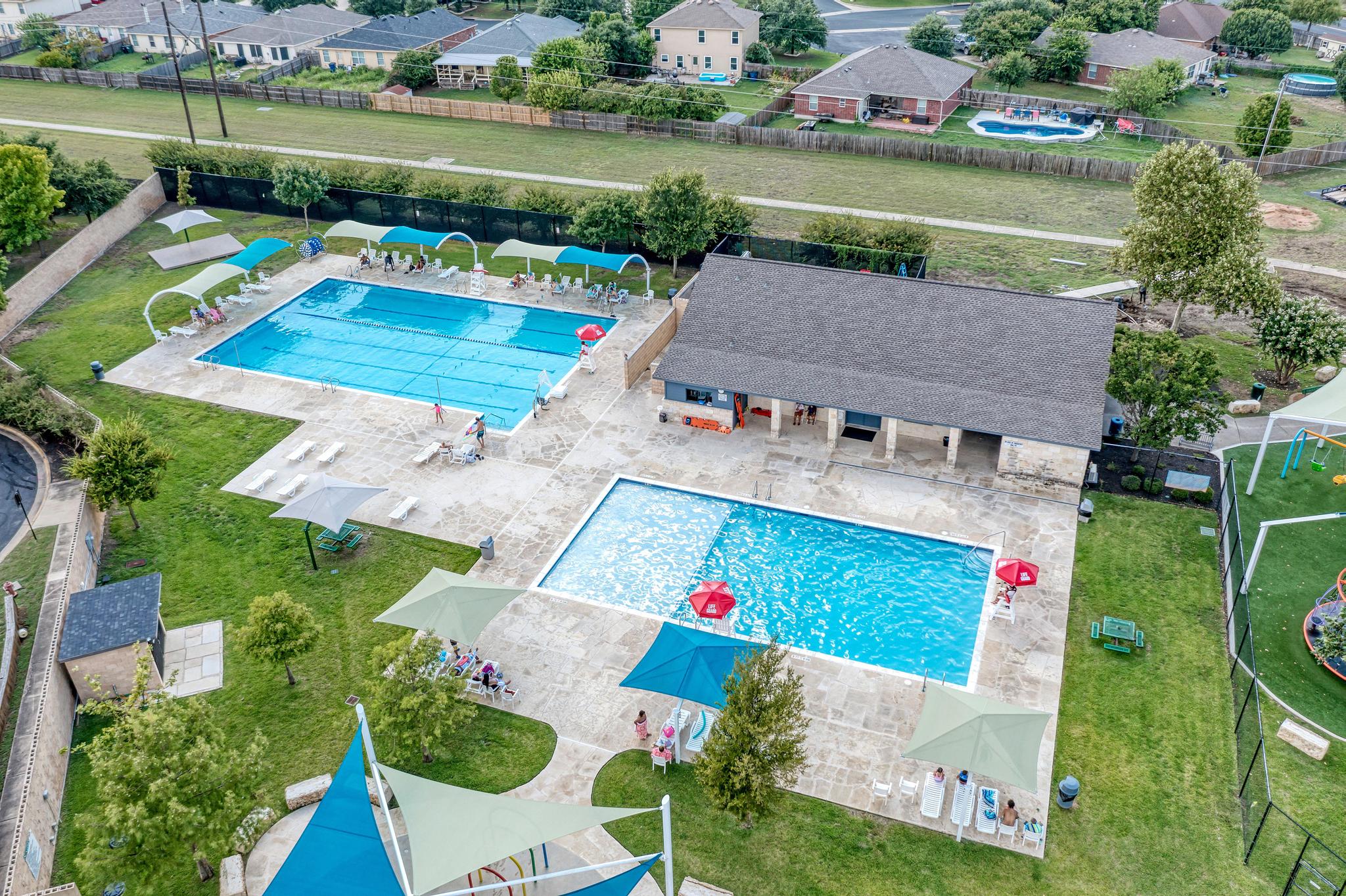 129 Vulcan Drive Jarrell, TX 76537 - Photo 33 of 35 an aerial view of a house with outdoor space