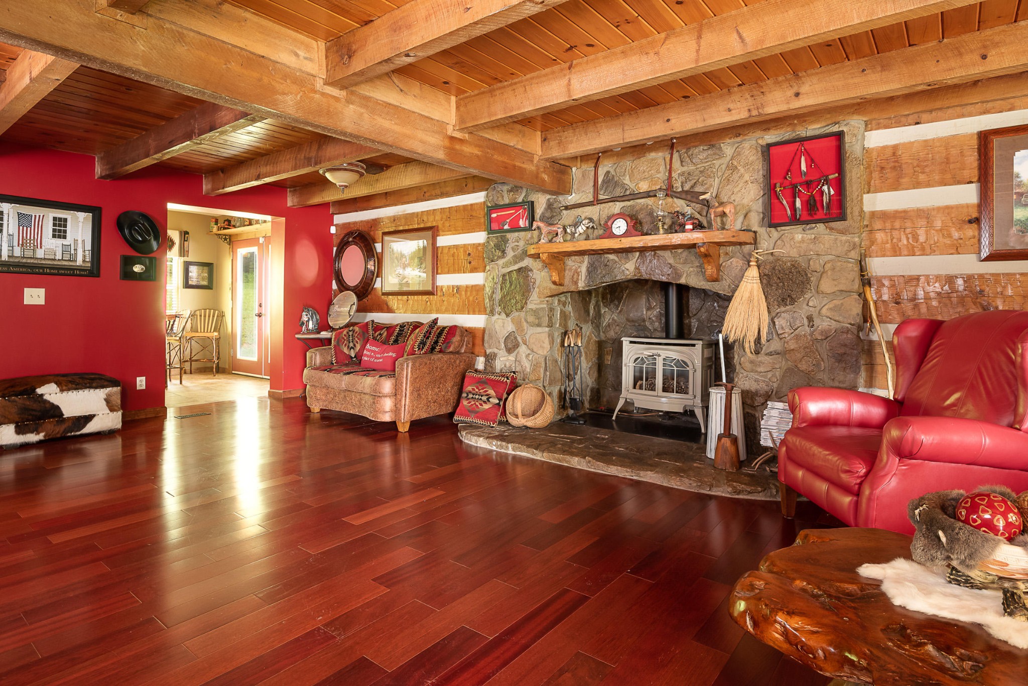 374 Pumpkin Hollow Road Heiskell, TN 37754 - Photo 4 of 23 a living room with furniture and a fireplace