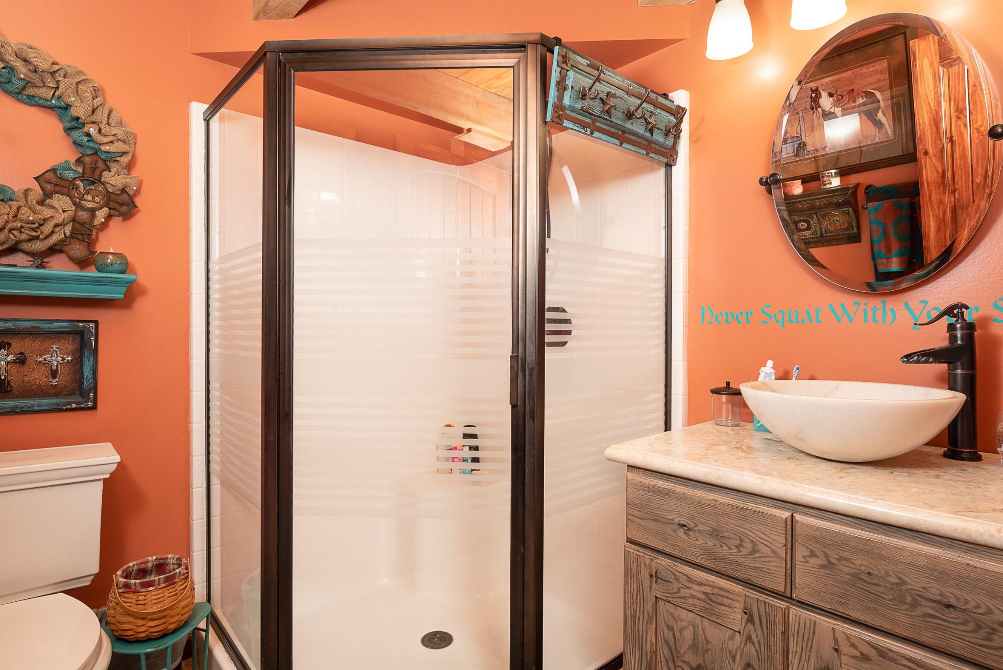 374 Pumpkin Hollow Road Heiskell, TN 37754 - Photo 8 of 23 a bathroom with a toilet a sink and a mirror