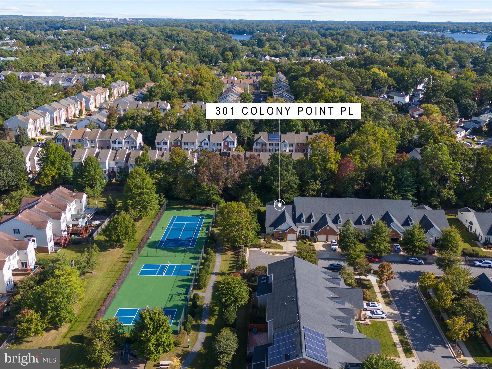 301 Colony Point Place Edgewater, MD 21037 - Photo 35 of 45 an aerial view of a house with a garden