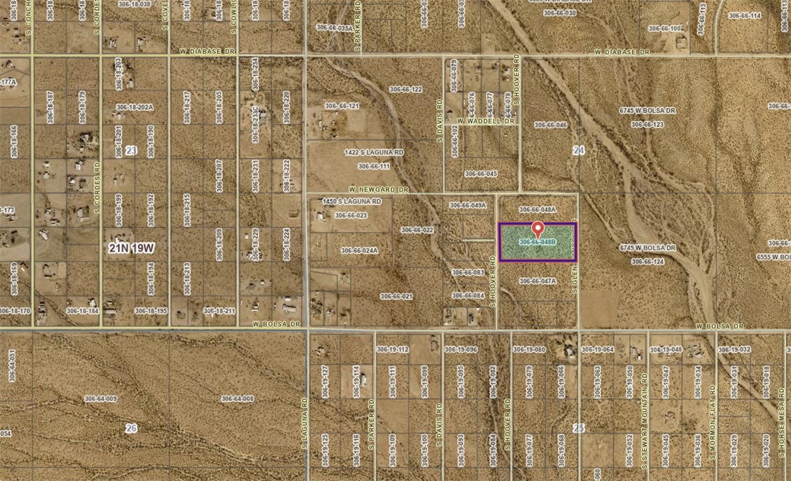 24 South Hoover Road Golden Valley, AZ 86413 - Photo 1 of 2 Aerial view of property's location