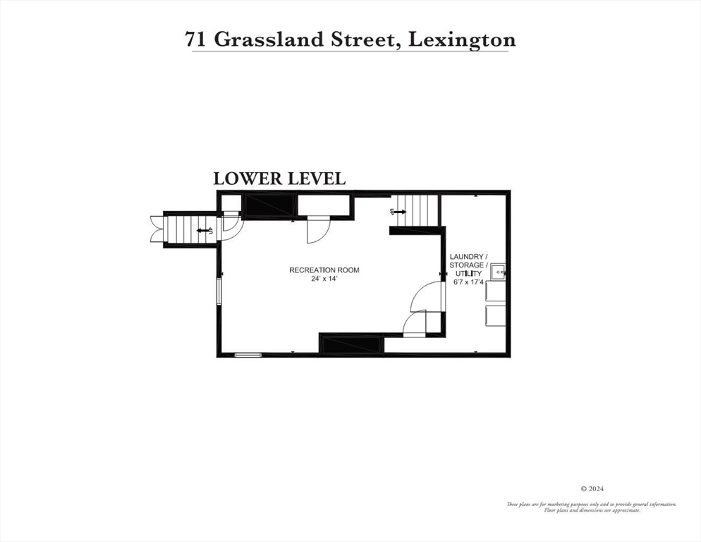 71 Grassland Street Lexington, MA 02421 - Photo 38 of 38 a picture of a floor plan