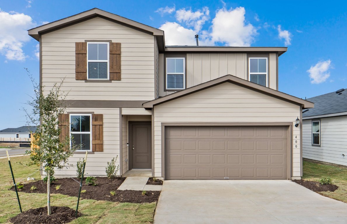 a house view with a outdoor space